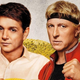 The stars of Cobra Kai pose together.